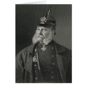 Cartão Retrato de William I Rei da Prússia