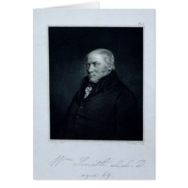 Cartão Retrato de William Smith (Frente)