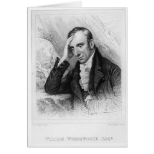 Cartão Retrato de William Wordsworth