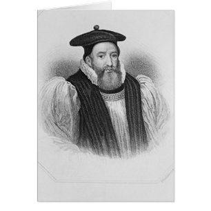 Cartão Retrato do Arcebispo George Abbot