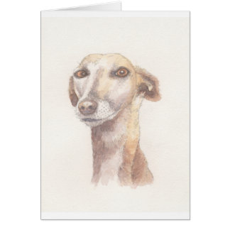 Cartão Retrato do galgo