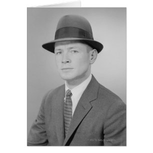 Cartão Retrato do homem