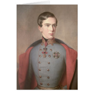Cartão Retrato do Imperador Franz Joseph, Áustria