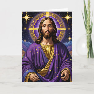 Cartão Retrato do Natal de Jesus Cristo