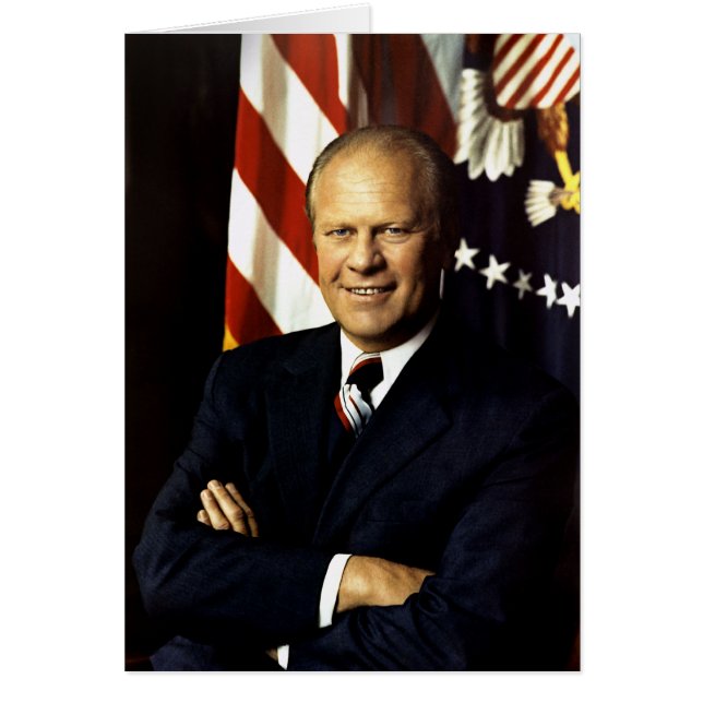 Cartão Retrato do Presidente Gerald Ford (Frente)