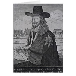 Cartão Retrato do rei Charles mim