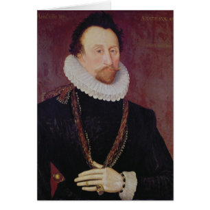 Cartão Retrato do senhor John Hawkins 1581
