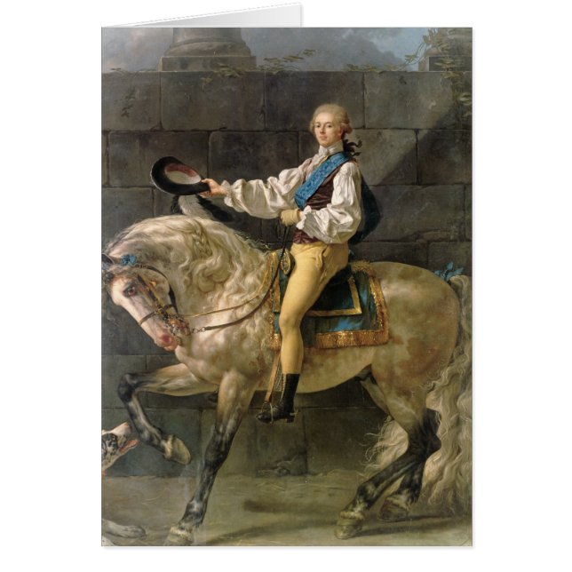 Cartão Retrato equestre de Estanislau Kostka (Frente)