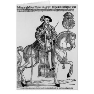 Cartão Retrato equestre de Philip II da espanha