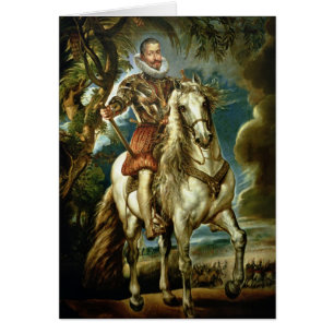 Cartão Retrato equestre do duque de Lerma 1603