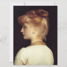 Retrato feminino de trás (por Frederic Leighton)