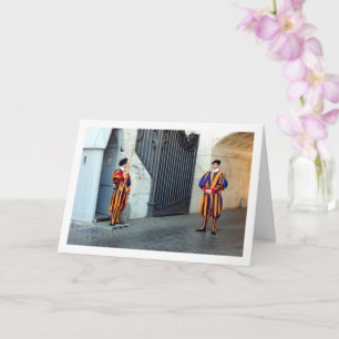 Cartão Retrato Guarda Suiço Pontifícia