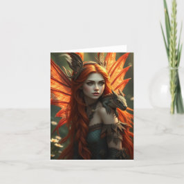 Cartão Retrato Látea Belo Dragão