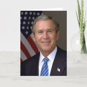 Cartão Retrato oficial de George W. Bush