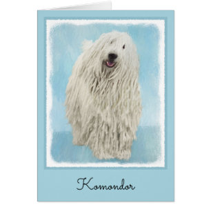 Cartão Retrato original para cães Kerry Blue Terrier, pi