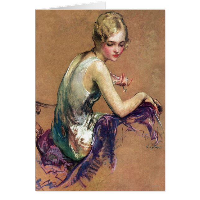 Cartão Retrato Pastel (Frente)