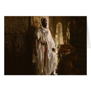 Cartão Retrato Principal de Pintura Africana