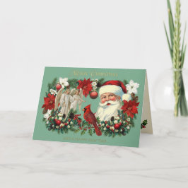 Cartão Retrato Vitoriano de Natal