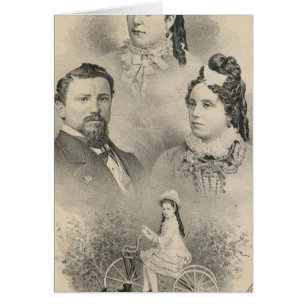 Cartão Retratos da família Curtiss & Todd
