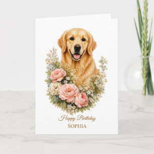 Cartão Retriever Dourado