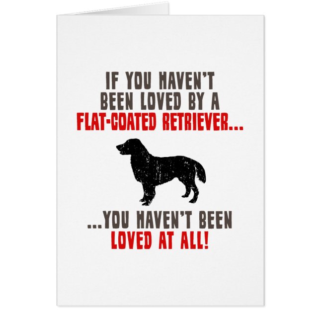 Cartão Retriever Liso-Revestido (Frente)