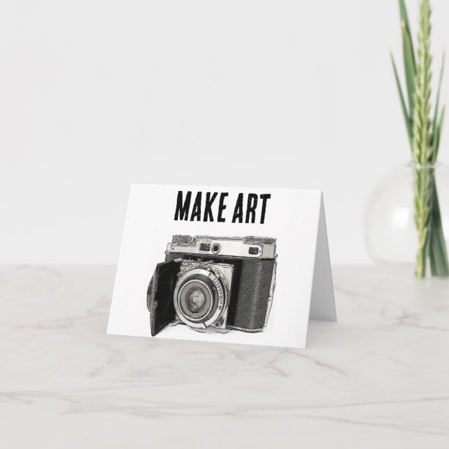Cartão Retro 35 mm Câmera de Filme Desenho Fotográfico (Frente)