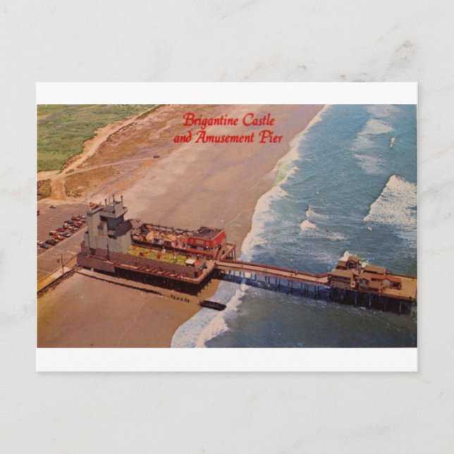 Cartão retro #4 do castelo do Brigantine (Frente)