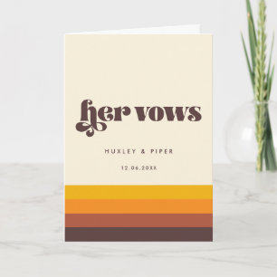 Cartão Retro 60s Vintage Meio século seu casamento