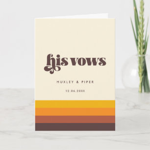 Cartão Retro 60s Vintage Meio século seu casamento de vot