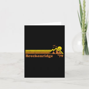 Cartão Retro Breckenridge Ski Resort Colorado Snowboard S