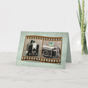 Cartão Retro Cameras for Photographer Birthday