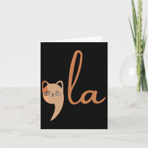 Cartão Retro Cat Comma La Kamala Harris Para Presidente 2