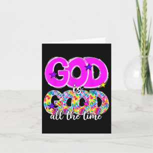 Cartão Retrô Deus É Bom O Culto Cristão O