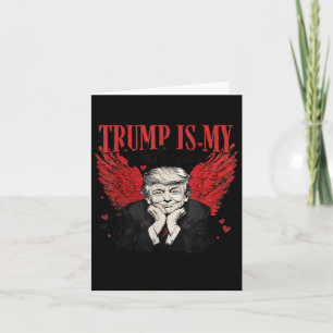 Cartão Retro Dia dos Namorados Trump é Meu Namorado Engra