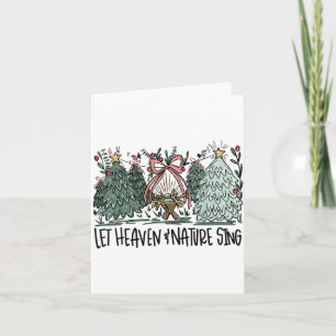 Cartão Retro Divertido Deixe o Céu e a Natureza Cantar Ne