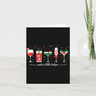 Cartão Retro Divertido Pequeno Ajuda do Papai Noel Martin
