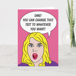 Cartão RETRO do costume da MULHER