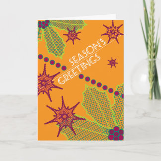 Cartão retro do feriado dos cumprimentos da