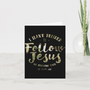 Cartão Retro Eu Decidi Seguir Jesus Clic Redleg C