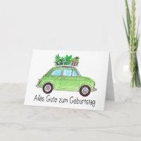 Retro Fiat de aniversário alemão 500