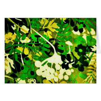 Cartão Retro Floral Wacky 1