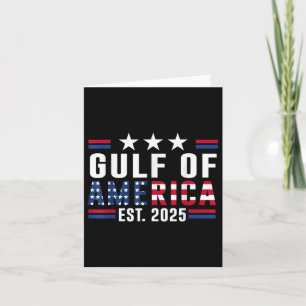 Cartão Retro Golfo Dos EUA América 2025 Bandeira American