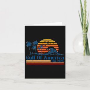 Cartão Retro Golfo Dos Eua América 2025 Funny Trump