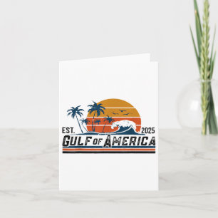 Cartão Retro Golfo Dos Eua América Oriental 2025 Praia Ve