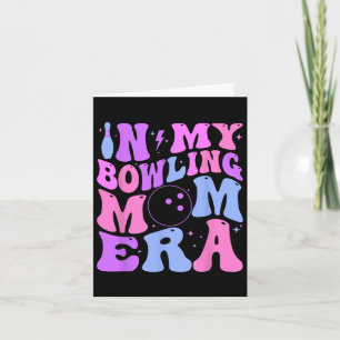 Cartão Retro Groovy Na Minha Boliche Mãe Era Engraçada