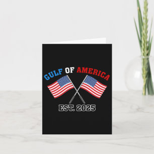 Cartão Retro Gul-f Da América Est 2025 Bandeira Americana