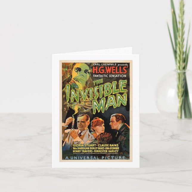 Cartão Retro Horror Movie S Monstros Halloween (Frente)