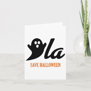 Cartão Retro Kamala Harris Halloween 2024 Comma La Ghost