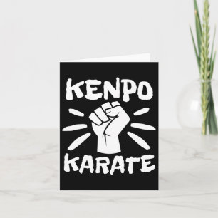 Cartão Retro Kenpo Karate Kempo Karate Artes Marciais