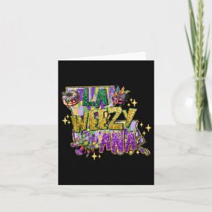 Cartão Retro La Weezy Louisiana Map Mardi Gras New Orlean